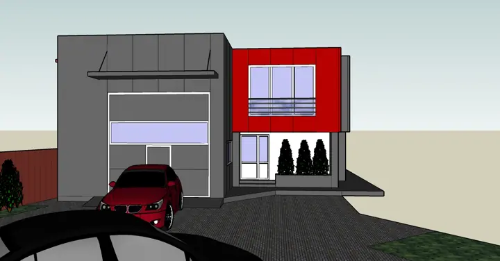 Clădire comercială cu showroom, planșă din proiect 3