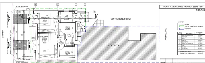 Extindere și mansardare locuință, planșă din proiect 3