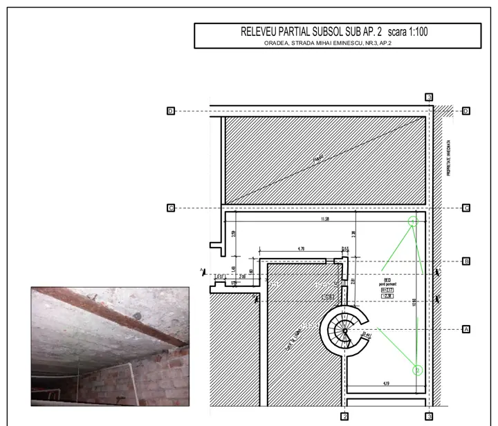Modificări la o locuință existentă, planșă din proiect 7
