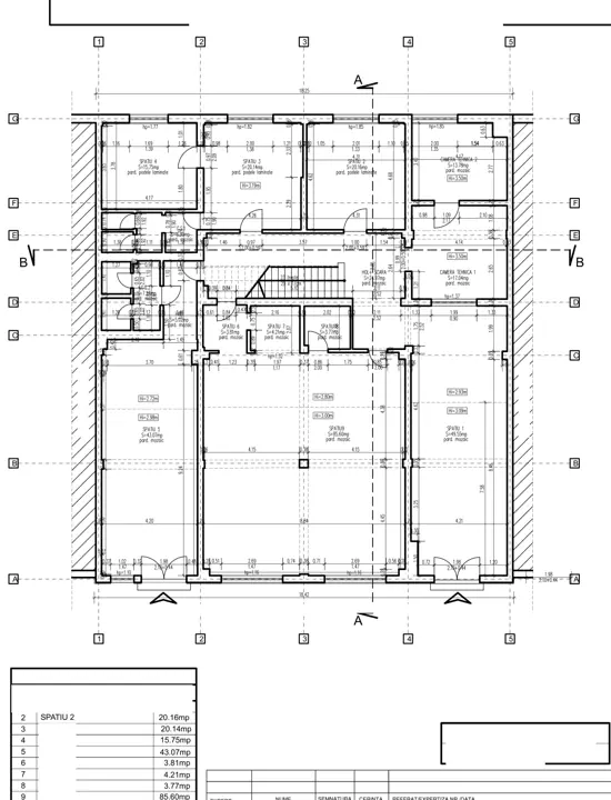 Cabinete medicale prin schimbare de destinație, planșă din proiect 7