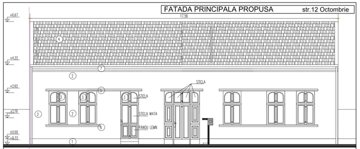 Cabinet de ginecologie, planșă din proiect