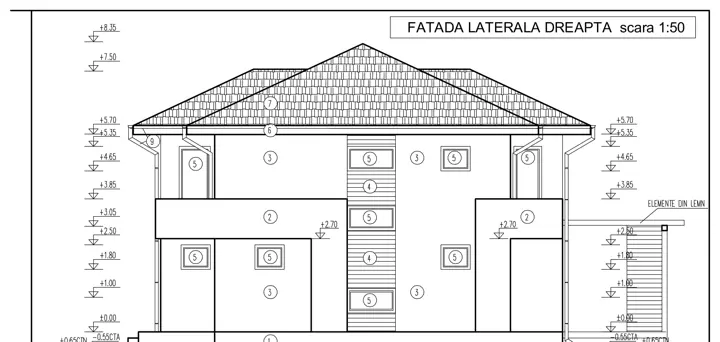Locuință unifamilială, planșă din proiect 4