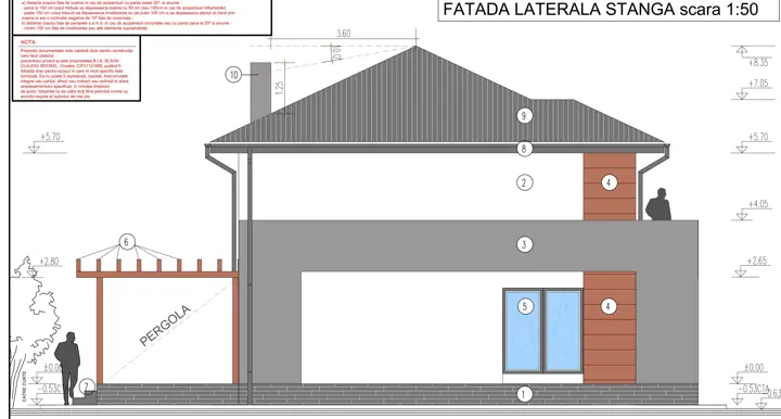 Locuință unifamilială, planșă din proiect 4