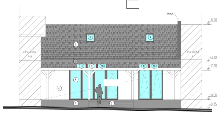 Extindere locuință cu Plan Urbanistic de Detaliu, planșă din proiect 2
